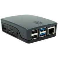 offizielles Raspberry Pi 4 Gehäuse Grau-Schwarz