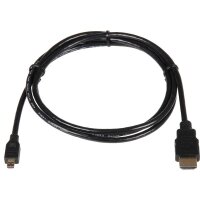 Micro HDMI zu HDMI Kabel schwarz 1,8 m