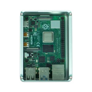 Anidees Raspberry Pi 4 High Gehäuse Silber