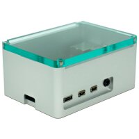 Anidees Raspberry Pi 4 High Gehäuse Silber