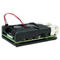 Pi4 Aluminium Gehäuse mit Doppellüfter