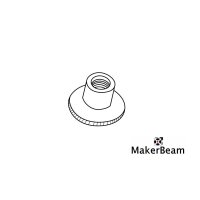 MakerBeam Rändelmuttern M3 Gewinde 4Stk.