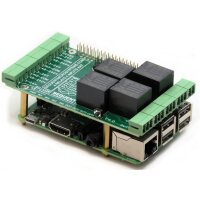4 Relais 4HV-Eingänge 8-lagiger stapelbarer HAT für Raspberry Pi