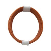 Kupferschalt Litze 0,04 mm² / 10 m orange