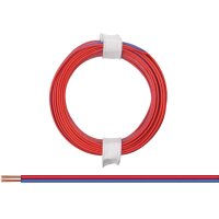 Zwillingslitze 0,08 mm² / 5 m rot-blau