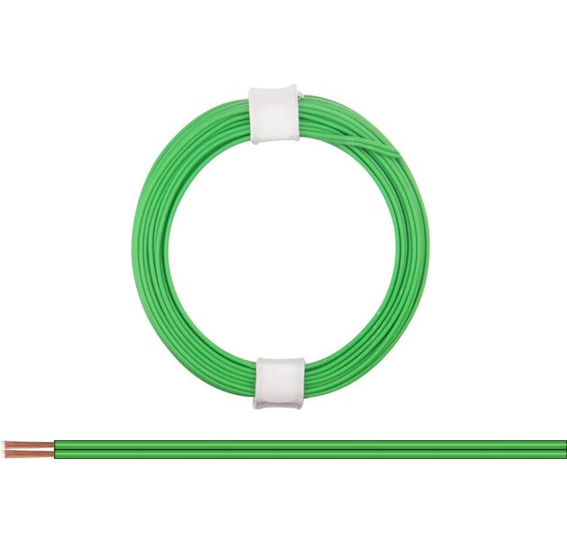 Zwillingslitze 0,08 mm² / 5 m grün-grün