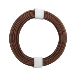 Kupferschalt Litze  0,14 mm² / 10 m / braun