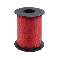 Kupferschalt Litze 0,14 mm² / 100m rot