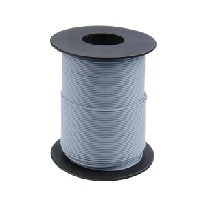 Kupferschalt Litze 0,14 mm² / 100m grau