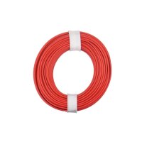 Kupferschalt Litze  0,25 mm² / 10 m / rot