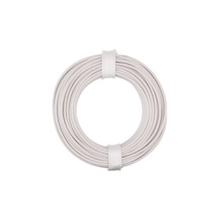 Kupferschalt Litze  0,25 mm² / 10 m / weiss