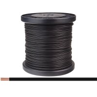 Zwillingslitze 0,14 mm² / 100 m schwarz-schwarz