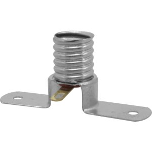 Lampenfassung E10 Schwachstrom, Brückenfassung