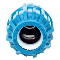 Jason Reduzierkupplung PP 25 mm x 16 mm Klemm 16bar Schwarz/Blau DVGW/KIWA/WRAS/SVGW