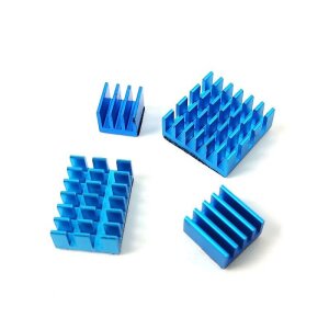 Raspberry Pi 4 Kühlkörper Set (4 Stk.) blau